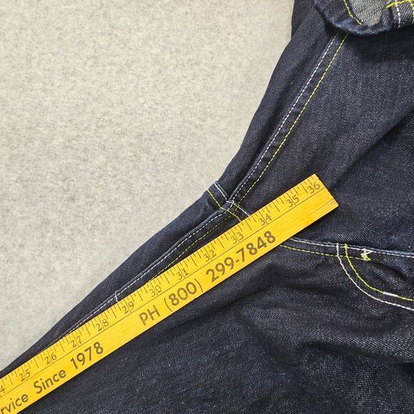 Black & Blue Denim Men's Jeans Dark Wash 38x32 Cotton Straight Leg - Picture 9 of 10